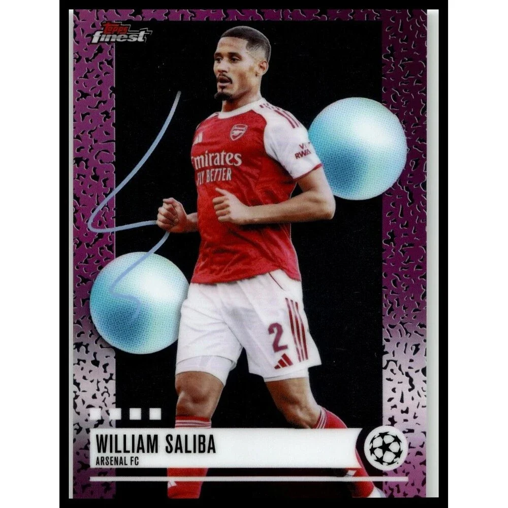 2025-26 Finest UEFA William Saliba #206 Arsenal FC Uncommon